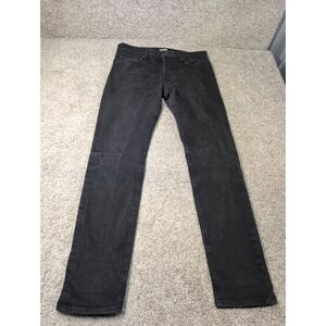 Baldwin The 76 Slim Skinny Jeans Black Button Fly Men Size 34